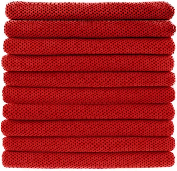Peicees 10 Pack Microfiber Cooling Towels for Neck Sports Gym Workout Cooling Towel, Fast Drying Super Absorbent Compact Lightweight for Climbing Camping Travel Beach Swimming Backpacking - Image 2
