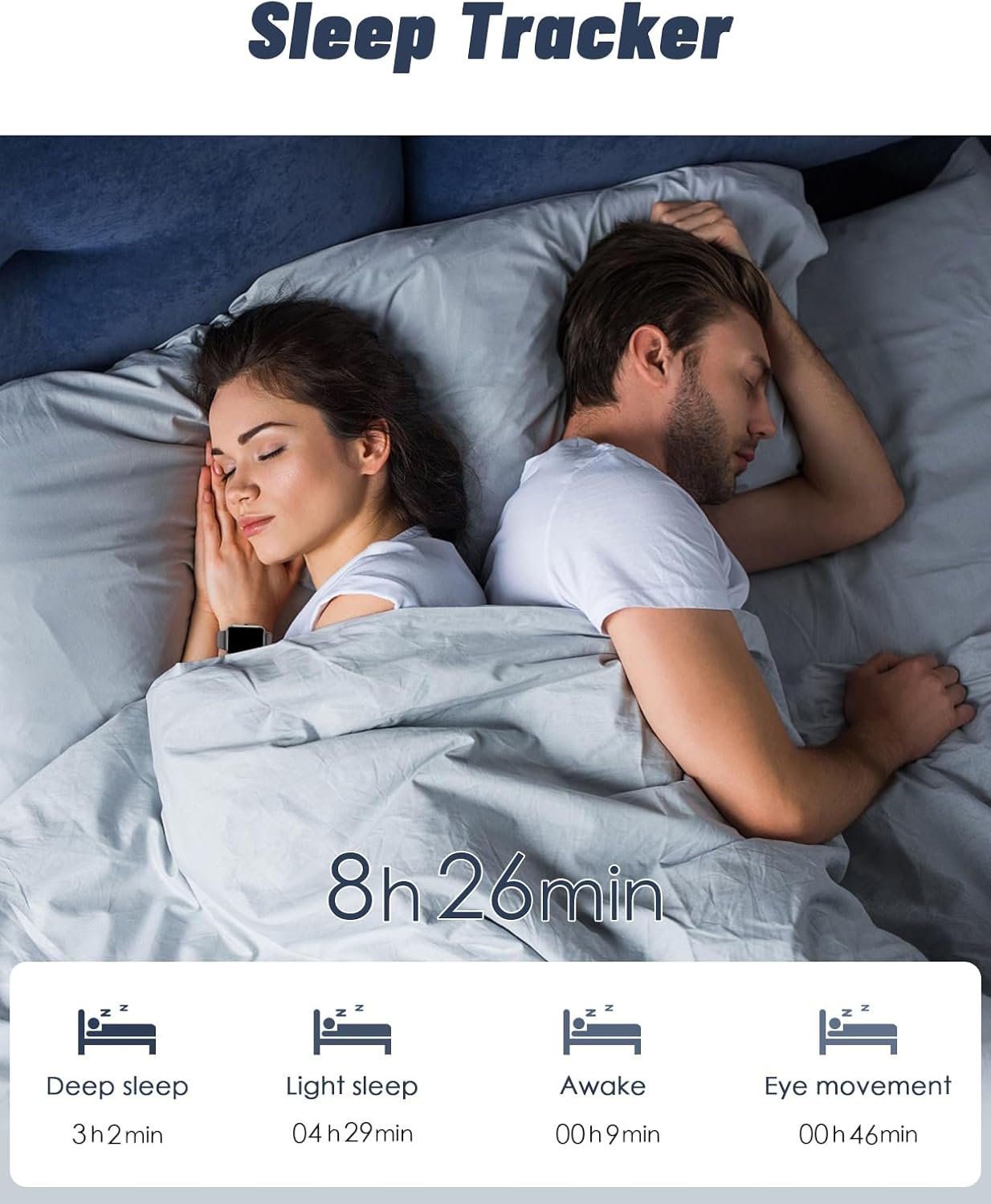 GRV Smart Watch for iOS and Android Phones (Answer/Make Calls), Watches for Men Women IP68 Waterproof Smartwatch Fitness Tracker Watch with Heart Rate/Sleep Monitor Steps Calories Counter (Black) - Image 6