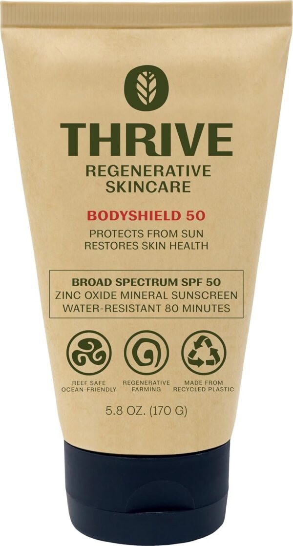 Thrive Reef Safe Sunscreen SPF50 - Hawaii 104 Reef Act Compliant - Mineral Sunscreen Non-Nano Zinc Oxide - Vegan, (5.8 Oz (Pack of 1)) - Image 2