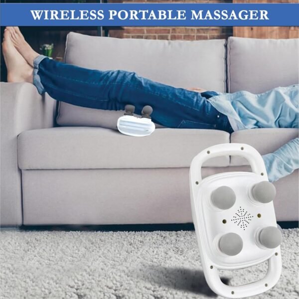 EILISON Massage Gun, Massage Gun Deep Tissue 4 Heads, Muscle Gun for Back, Shoulder, Neck, Body Massage Gifts for Men & Women, Muscle Tissue Therapy for Pain Relief Long Last Battery 5000RPM (White) - Image 7