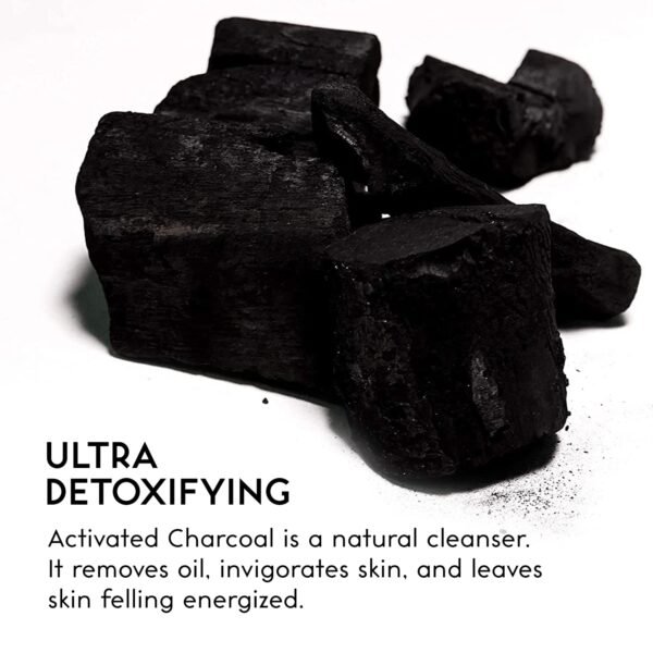 O NATURALS 3 Pack Activated Charcoal Soap Black Bar Soap with Peppermint Oil Detoxifying Body Wash Soap Bar & Face Soap Vegan Men Soap with Shea Butter 100% Natural Soap for Men & Women Soap Bar, 4oz - Image 6