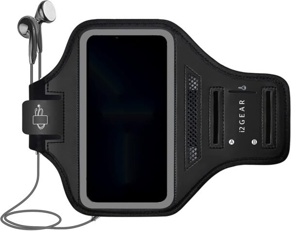 Running Exercise Armband for iPhone 16, 15, 14, 13, Pro and Galaxy S23, S22, S10, S9 with Card Holder [Retail] - Image 3