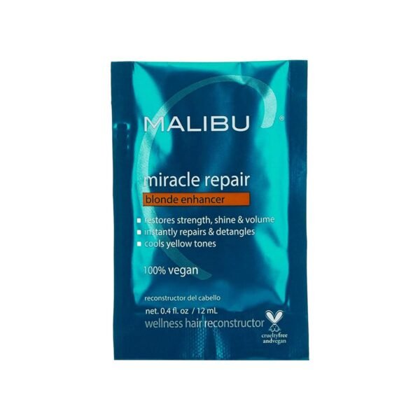 Malibu C Miracle Repair Reconstructor, Blonde Enhancer - Nourishing Repair Treatment for Damaged Blonde Strands - Reduces Discoloration - Image 2