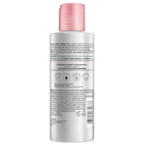 L'Oreal Paris Glossing Lamination Hair Mask with Glycolic Acid, Hair Treatment for Lasting Shine and Smoothness for Dull, Dry Hair, EverPure, 5.1 Fl Oz - Image 12