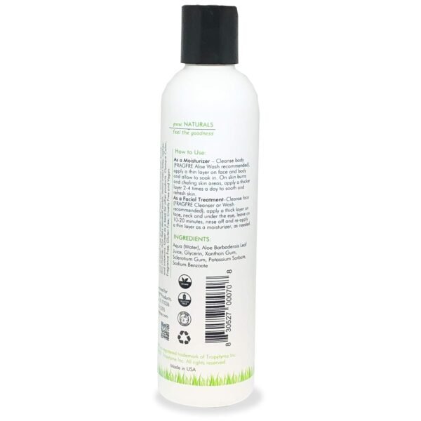 All-Natural Aloe Vera Gel 8 oz - No Synthetic Carbomer or Acrylate - 100% Natural Aloe Vera Soothing Gel - After Sun Exposure Skin Care - Fragrance Free Vegan Gluten Free - Image 7