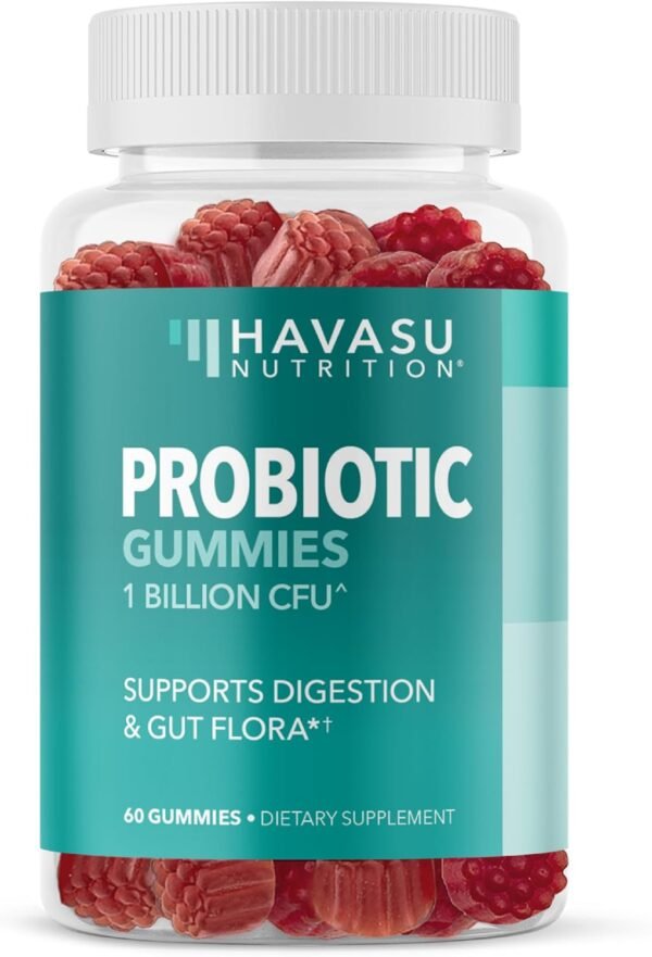 Probiotic Gummies for Digestive Support and Gut Health - 1 Billion CFU Bacillus Coagulans - 60 Count - Shelf Stable, Non-GMO, Gluten-Free, and Vegetarian - 2 Month Supply, Mixed Berry Flavor - Image 2