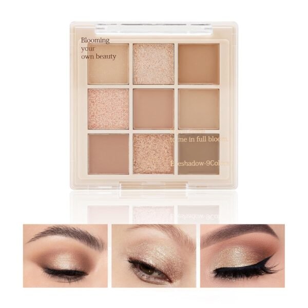 Boobeen Nude Eyeshadow Palette - Matte and Shimmer Makeup, Highly Pigmented Creamy Eye Shadow Powder, Create a Neutral Eye Look, Long Wearing - Image 2