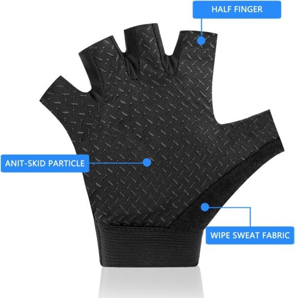 Kids Fingerless Sport Cycling Glove, Non-Slip Toddler Half Finger Fishing Gloves for Child Climbing Riding Biking Outdoor Sports - Image 5