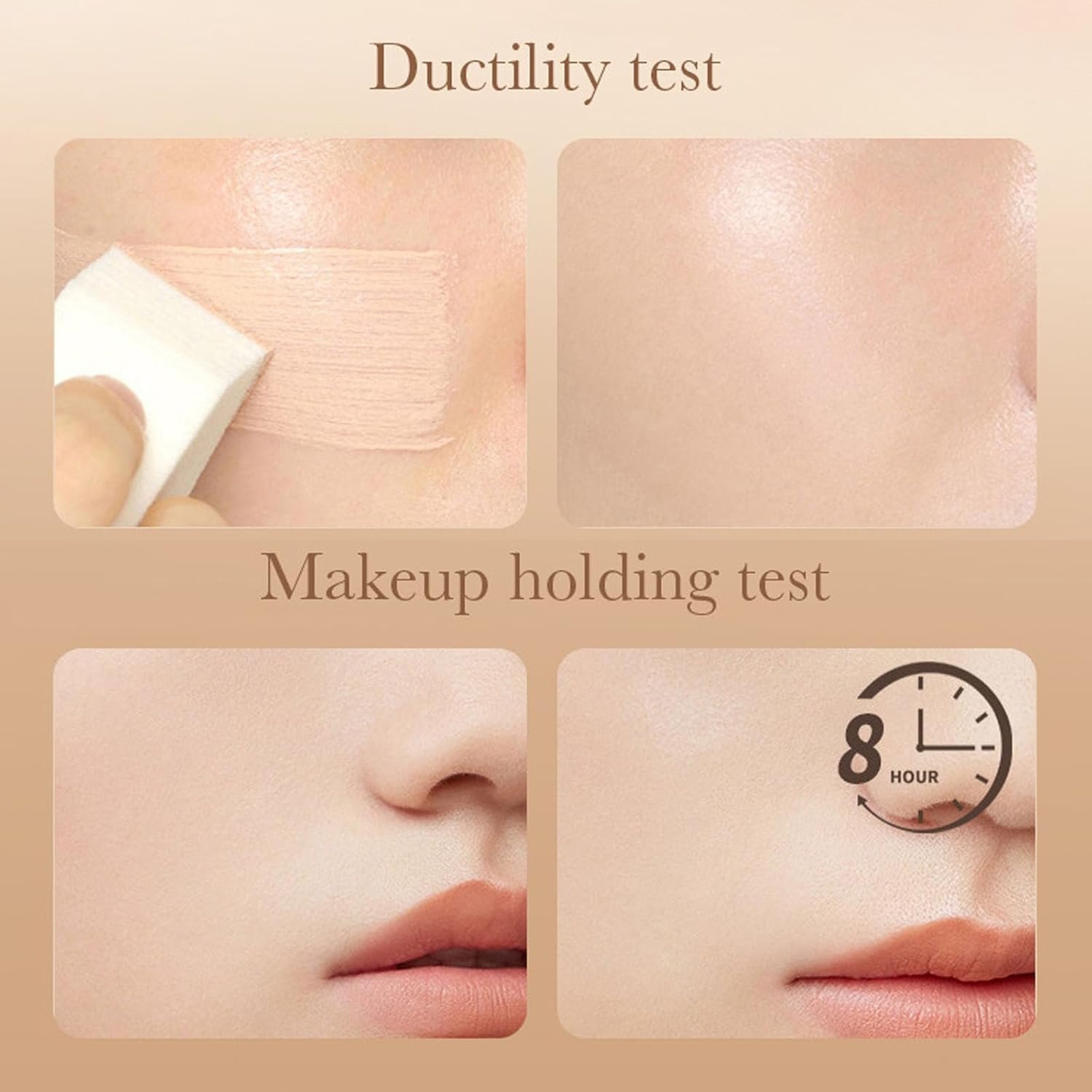 Waterproof And Sweat-Resistant Long-Lasting Foundation, Korean Soft Yarn Makeup Holding Liquid Foundation, Natural Moisturizing Concealer Foundation (Natural color) - Image 5