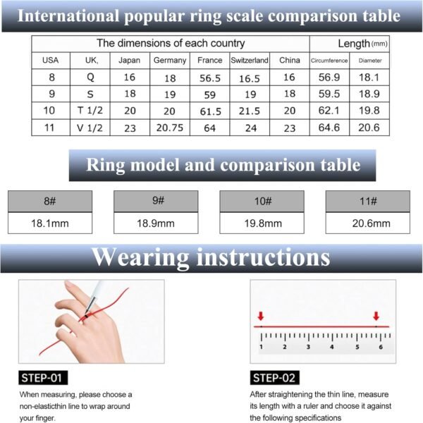 Smart Ring, Heart Rate/Sleep/Blood Oxygen Monitoring, Step Count, Wearable Fitness Tracker, APP Bluetooth Connected, IP68 Waterproof, 7 Days Battery Life, Black (Size 8) - Image 3
