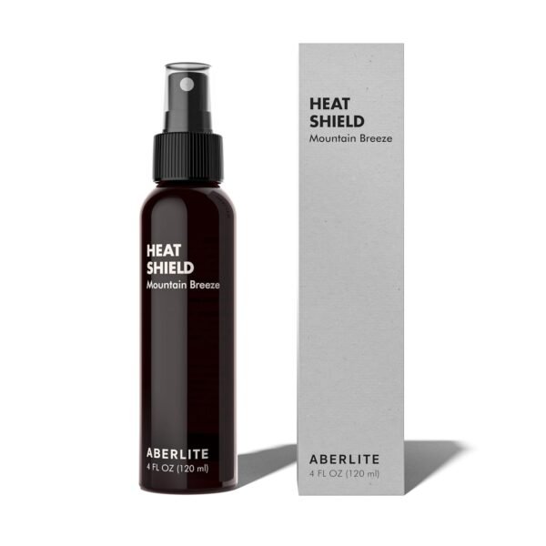 Aberlite Heat Shield Heat Protectant Spray, 4oz - Argan Oil Scent, Moisturizes, Softens and Protects Hair from Heat Damage, Made with 100% Natural Ingredients, Ideal for Men and Women - Image 2