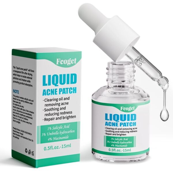 Acne Spot Treatment Serum for Face, with 2% Salicylic Acid & 4% Niacinamide Face Serum, Liquid Pimple Patch for Acne Prone Skin, Soothing Redness, Clearing Oil Skin Care for Teens & Adults - Image 2