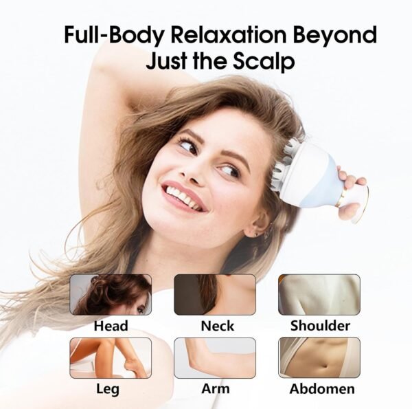 Zelikovitz Scalp Massager Hair Growth Electric Head Massager Scalp Massage Tool for Headaches, Head Scratcher Stress Relax, Cat Dog Head Massager - Image 9