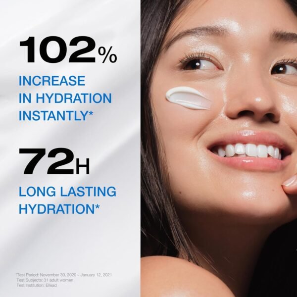 Physiogel Hydrating Facial Cream Moisturizer, Provides 72 hrs of Hydration for Normal to Dry Sensitive Skin, Fragrance Free, Strengthens Skin Barrier, Face Cream for Men & Women, Ceramide, Squalane - Image 3