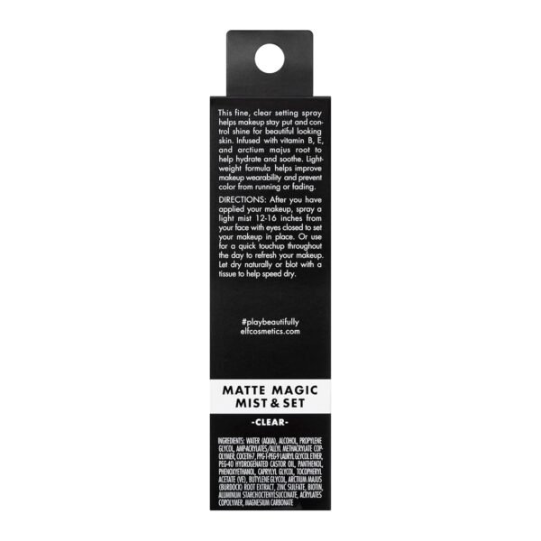 e.l.f. Matte Magic Mist & Set - Small, Lightweight, Long Lasting, Mattifying, Revitalizes, Controls Shine, Refreshes, Hydrates, All-Day Wear, 2.0 Fl Oz - Image 4