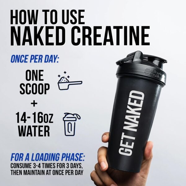 Naked Creatine - Strawberry Flavored Creatine Monohydrate - Real Strawberry Powder, Nothing Artificial, Muscle Growth, Vegan, Non-GMO, Gluten Free, Soy Free - 45 Servings - Image 7