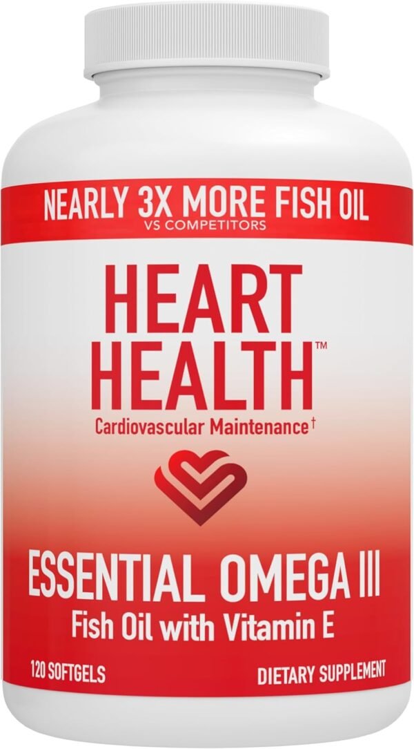 Heart Health Essentials: Omega 3 Fish Oil with Vitamin E, TriActive Homocysteine Support, and Advanced LipiTrim Ultra for EPA, DHA, Triglyceride, Cholesterol, and Cardiovascular Health Support. - Image 2