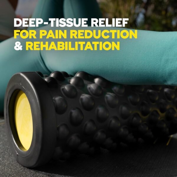 TRX Training Rev Myofascial Release Roller, Travel Massage Roller for Muscles, 14-Inch Round Foam Roller for Stretching and Post-Workout Recovery - Image 4