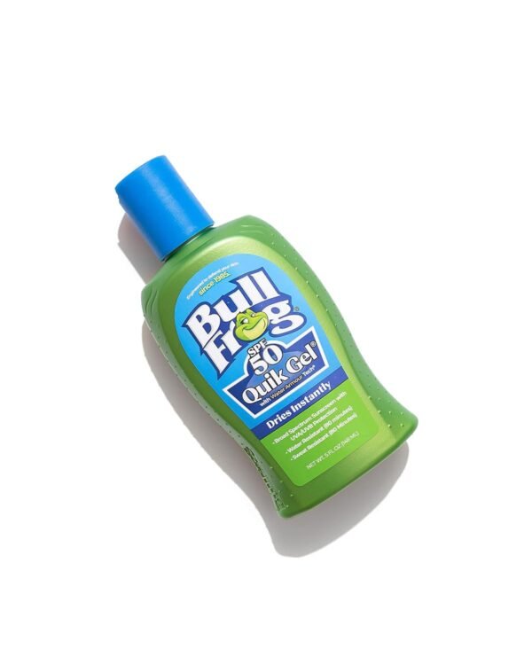 Bullfrog Quik Gel Sunscreen SPF 50 | Oxybenzone & Octinoxate Free | Broad Spectrum Moisturizing UVA/UVB, 5oz… - Image 3