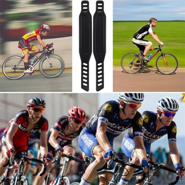 Exercise Bike Pedal Straps, Heavy Duty Adjustable Length Universal Pedal Strap Fits Most Bike Pedals Exercise Bike Bicycle Cycle for Home or Gym - Image 7