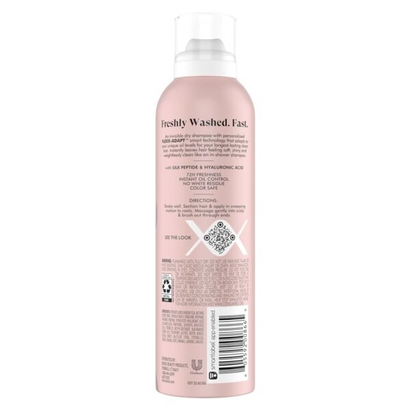 Nexxus Advanced Invisible Clean Dry Shampoo for Instant Oil Control & 72-Hour Freshness with Flexx-Adapt Technology 5 oz - Image 3