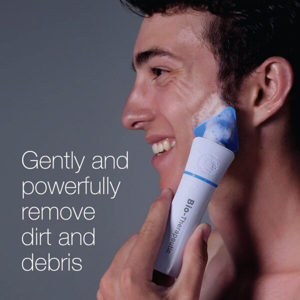 Bio-Therapeutic bt-Sonic Facial Cleansing Brush, Ultrasonic Handheld Silicone Face Cleanser, Exceptional Quality Water Resistant Face Exfoliator - Image 6