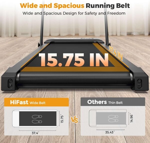 Walking Pad, Under Desk Treadmill for Home Office, Small Walking Pad with Handle Bar and Incline, Foldable Treadmill with Remote Control, APP - Image 6
