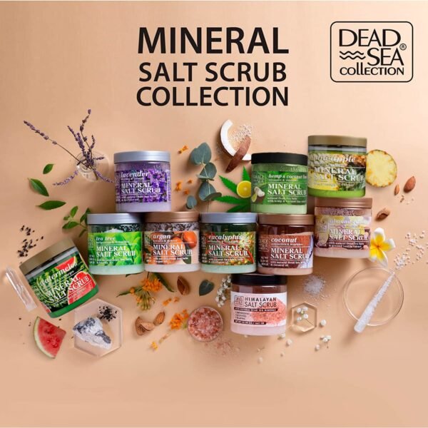Dead Sea Collection Pineapple Salt Scrub – Exfoliating Body Scrub for Women – Moisturizing and Nourishing Skin – with Pure Oils and Dead Sea Minerals (23.28 Oz) - Image 4