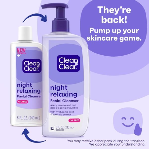 Clean & Clear 2-Pack Oil-Free Facial Cleansers with Citrus Scent, Morning Burst and Night Relaxing, 16 oz - Image 7