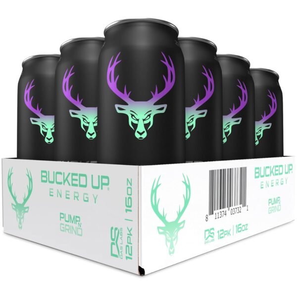 Bucked Up Energy Drink 300mg (Pump N Grind) (12 CT) - Image 2