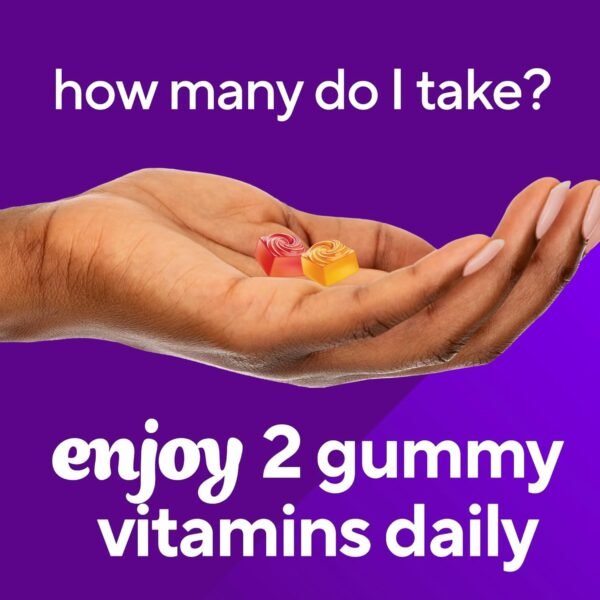 Vitafusion Fiber Well Sugar Free Fiber Gummies Supplement, Peach, Strawberry, And Blackberry Flavored Supplements, 90 Count - Image 7