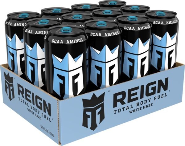 Reign Total Body Fuel, White Haze, Fitness & Performance Drink, 16 Fl Oz (Pack of 12) - Image 3