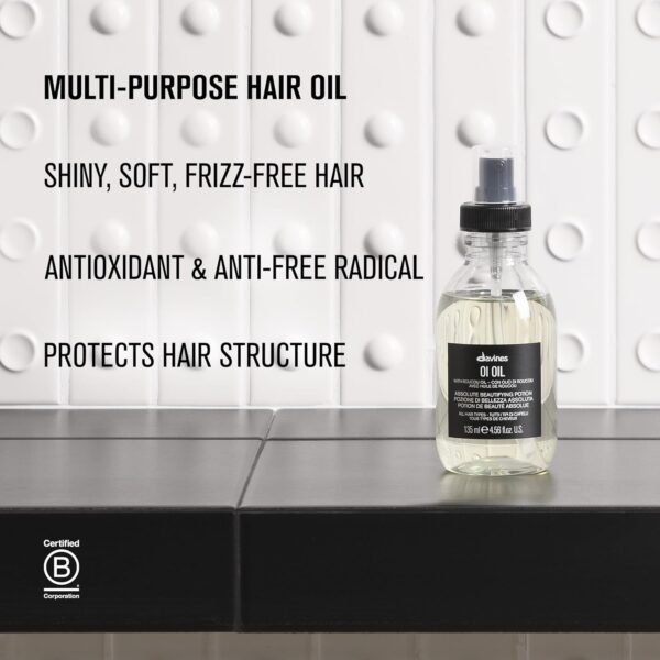 Davines OI Oil | Weightless Hair Oil Perfect for Dry Hair, Coarse & Curly Hair Types | Conrol Frizz | Soft, Shiny Hair - Image 7