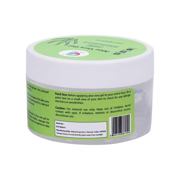 Aloe Vera Gel 12 oz | Unscented Aloe Vera For Face, Skin, Scalp & Hair | by Yogi’s Gift® - Image 3