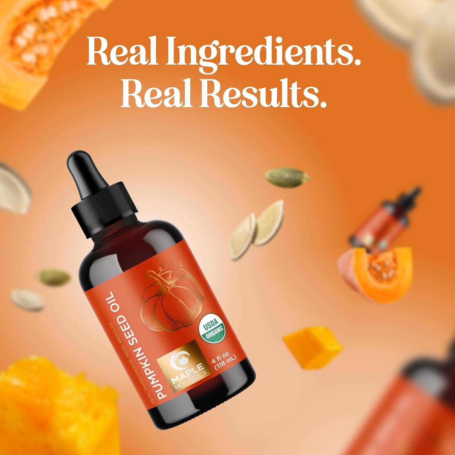 USDA Organic Pumpkin Seed Oil - 100% Pure Pumpkin Seed Oil for Hair Growth Dry Skin and Anti Aging Face Oil - Organic Hair Oil for Dry Damaged Hair and Growth - Virgin Cold Pressed & Unrefined (4oz) - Image 11