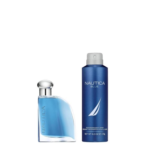 Nautica Blue Eau de Toilette + Deo Body Spray, Notes of Basil, Jasmine, and Cedarwood, Men's Fragrance, Long Lasting, Everyday Fragrance - Image 3