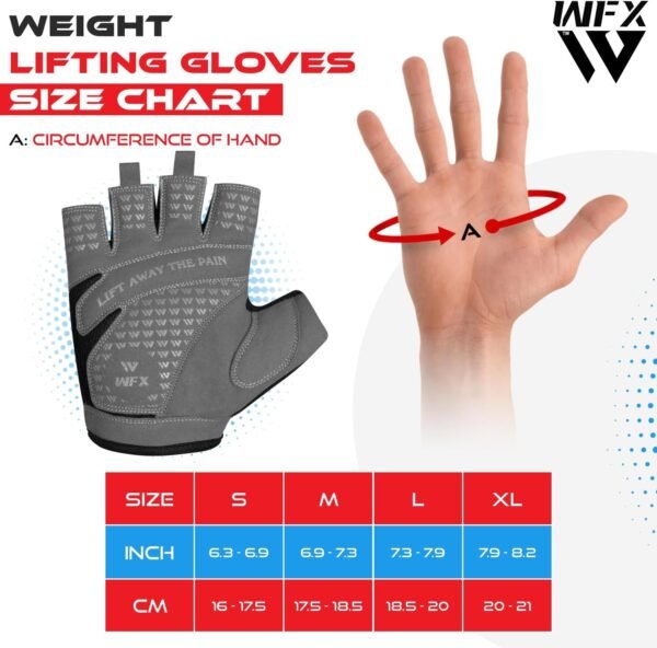 Weight Lifting Gym Gloves Fitness Workout Breathable Ladies Gloves Non-Slip Silicone Padded Palm Protection Elasticated Strength Training Equipment Half Finger Exercise - Image 6