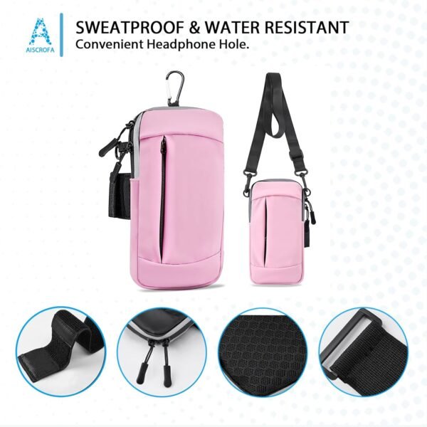 Phone Holder Arm Bands for Running Armband Small Crossbody Bags for Women Kids,iPhone 15 14 13 12 11 Pro Max Xs Xr X 6 7 8 Plus SE Mini Galaxy Ultra Edge S24 S23 Note - Image 5