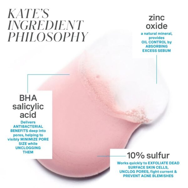 Kate Somerville EradiKate Acne Treatment - Clinically Formulated 10% Sulfur and BHA Spot Treatment – Clears Pimples, Cleans Pores and Prevents Breakouts, 1 Fl Oz - Image 5
