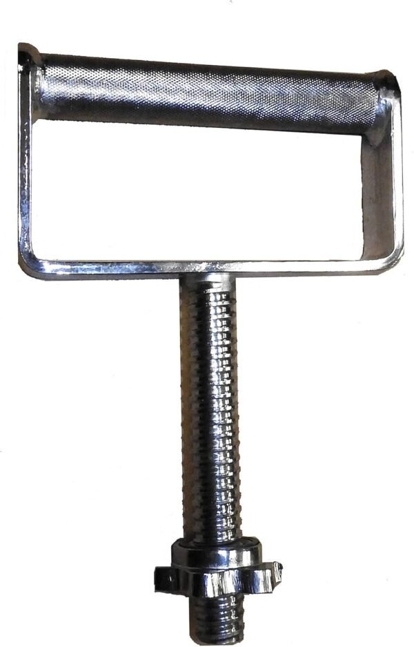 C-0290 Extra Wide Threaded Kettlebell Handle - Chrome Plated Solid Steel with Knurled Grip - Image 5