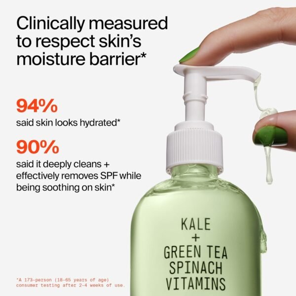 Youth To The People Superfood Facial Cleanser, Kale and Green Tea Spinach Face Wash, Gentle Makeup Remover + Pore Minimizer for All Skin Types, Vegan, Refillable Skincare - Image 7