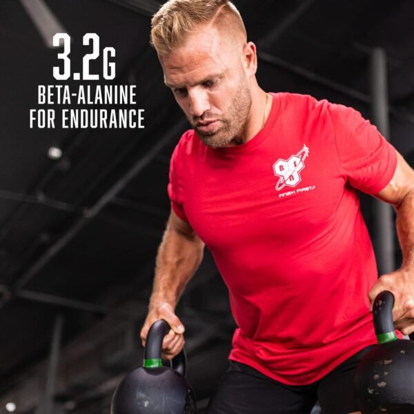 BSN N.O.-XPLODE Vaso Pre Workout Powder with 8g of L-Citrulline and 3.2g Beta-Alanine and Energy, Flavor: Cherry Bomb, 24 Servings - Image 5