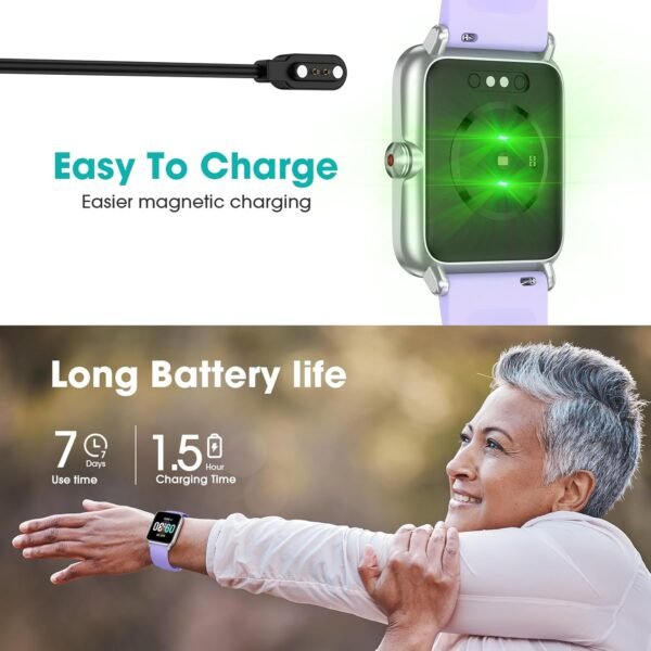 Smart Watch for Senior Pedometer, No App/Phone Required Step Tracker, Best Gift for Family, Waterproof Fitness Tracker with Step Counter Stopwatch Sleep Tracker for Teenagers - Image 8