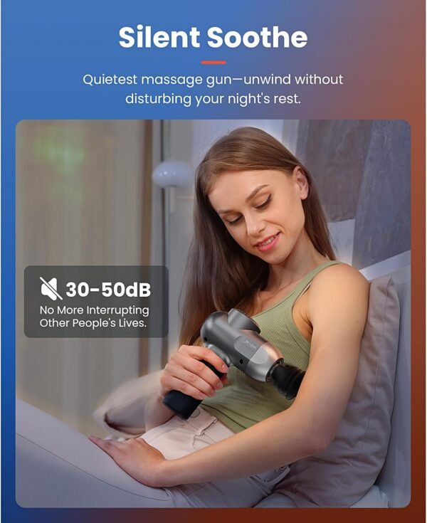 BOB AND BRAD C2 Pro Massage Gun with Heat and Cold Therapy, Mini Massager Gun Deep Tissue, Heated Professional Electric Back Massager for Athletes, Handheld Massager, FSA and HSA Eligible - Image 10