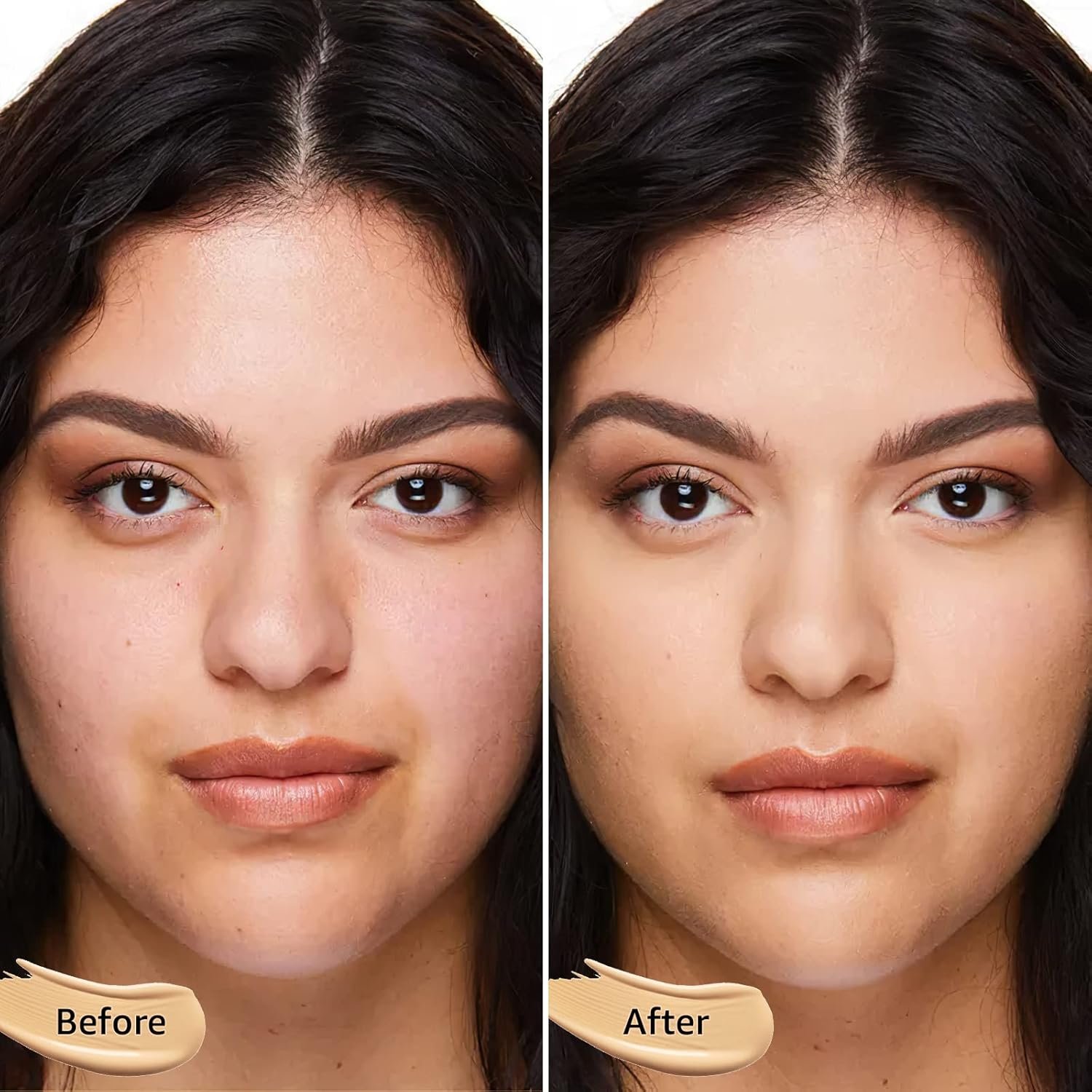 Mushroom Head Air Cushion CC Cream Strong Concealer, Moisturizing BB Cream Makeup Base Primer Even Skin Tone for All Skin Types, Face Makeup Cushion Foundation Long Lasting (Buff Beige) - Image 4