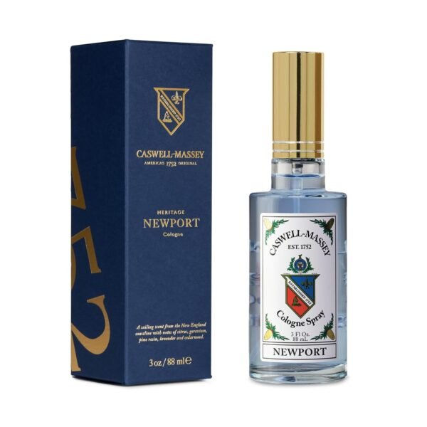 Caswell-Massey Newport Gold Cap Cologne, Men’s Cologne with an Original American Seaside Cologne, Fresh, Cool & Ocean-Inspired, 3 Fl Oz - Image 2