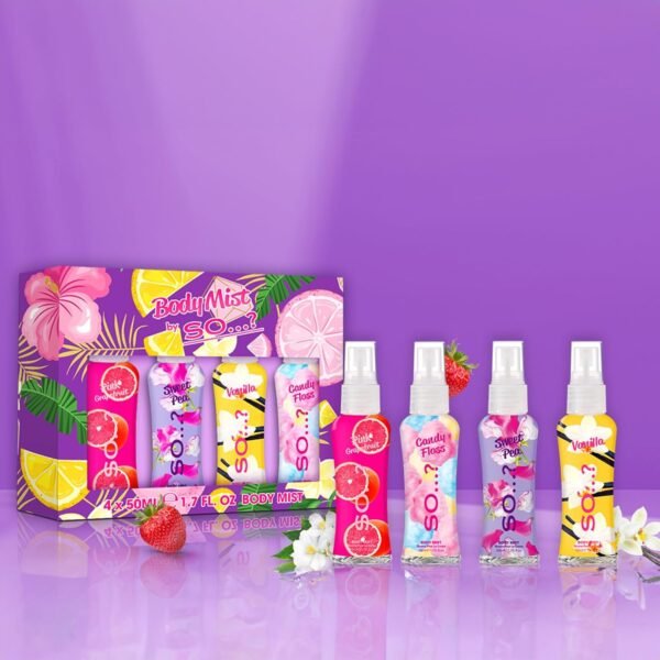 So…? Body Mist Set - Body Spray for Women - Cruelty Free, Vegan Perfumes for Women - 650 to 1000 Sprays - Travel Size Gift Set - 4 pcs - Image 10