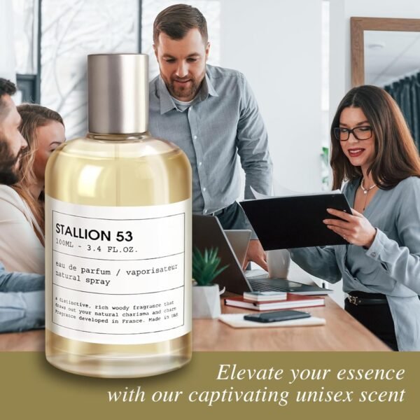Stallion 53 For Unisex 3.4 oz EDP Spray Eau de Parfum - Gift Set Pack with Scented Soy Candle and Empty Travel Perfume Atomizer - Image 3