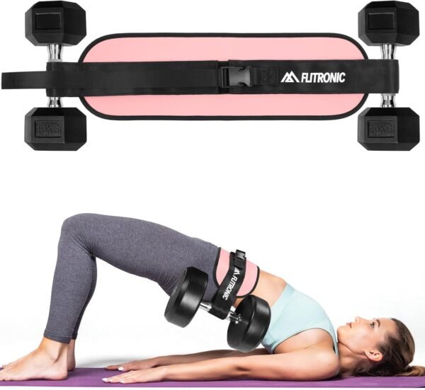 Exercise Hip Thrust Belt, Glute Trainer, Adjustable Hip Thrust Belt with Extra Padding for Dumbbells Kettlebells Gym Fitness Bodybuilding Weightlifting - Image 10