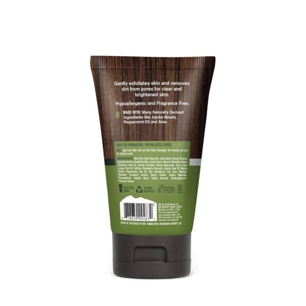 Every Man Jack Gentle Exfoliating Face Scrub For Men- Exfoliate Away Dead Skin, Moisturize, and Revive Tired Skin with Jojoba Beads, Hyaluronic Acid, and Caffeine - 4.2 oz Men’s Face Scrub -Twin Pack - Image 9